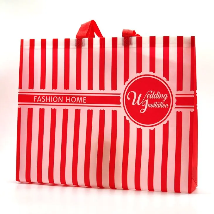 Utesnená 80 gramov laminovaná netkaná nákupná taška Ultrazvuková taška